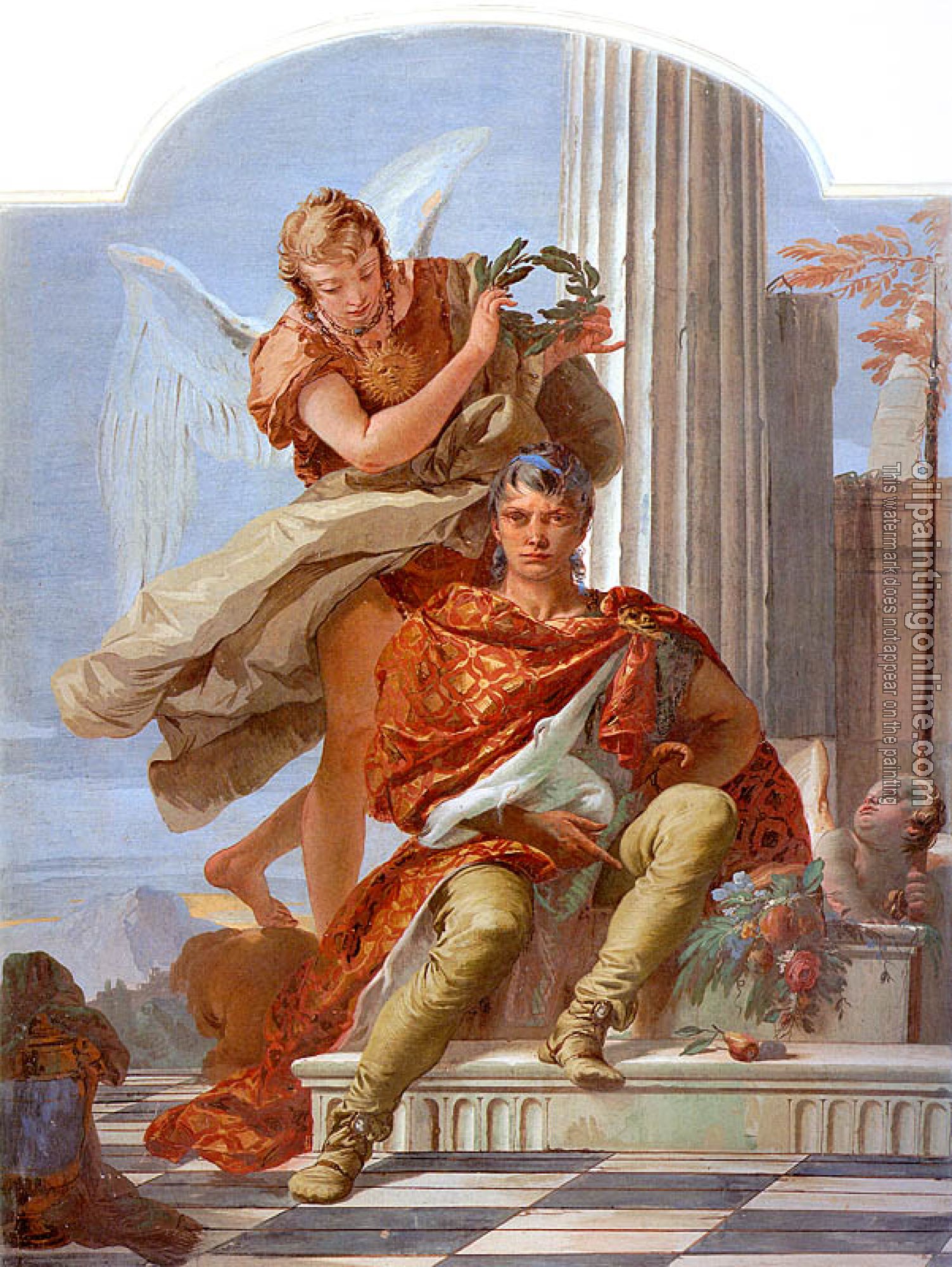 Tiepolo, Giovanni Battista - Virtue Crowning Honor